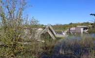 Drevljanská přírodní rezervace - zničený most