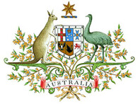 Státní znak Austrálie.