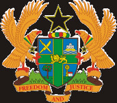 Státní znak Ghanské republiky.