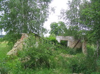 Opuštěná obec Ježová v bývalém vojenském prostoru Ralsko.