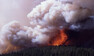 Ohnivá bouře v parku Yellowstone na Mirror Plateau