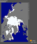 ledové pokrytý Arktidy