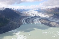Ledovec v Yukonu v Kanadě