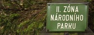Označení druhé zóny v Krkonošském národním parku