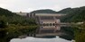 Pohled na hráz přehrady Orlík