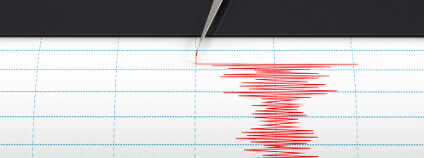 Záznam zemětřesení na seismografu Foto: Cico Shutterstock