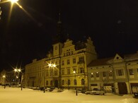 Kladno, radnice v zimě