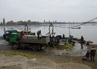 Výlov rybníka Vrkoč na Břeclavsku