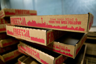 papírová krabice na jídlo