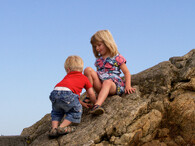 Děti na skále