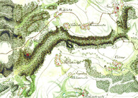 Krasová krajina na historických mapách