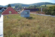 Zelená střecha na budově centra Veronica v Hostětíně