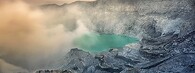 Vulkán Ijen v Indonésii
