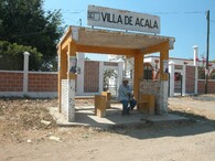 Autobusová zastávka.