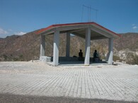 Autobusová zastávka v Mexiku