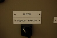 Display kontrolního pultu vodní elektrárny Práčov