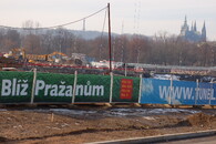 Staveniště tunelu Blanka