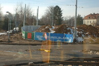 Staveniště tunelu Blanka v Praze