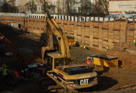 Staveniště tunelu Blanka v Praze