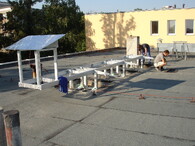 Instalace tepelného čerpadla na střechu, Mateřská škola V Zápolí na Praze 4