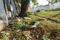 Pohozené odpadky v Praze