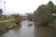 Řeka Bílina v Ústí nad Labem