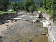 Koryto Bílého potoka  po povodni 2010