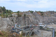 Těžba kamene v lomu Zárubka, Cejřov