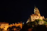 Nasvícený zámek v Českém Krumlově