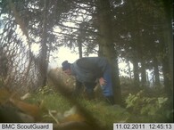 Pytlák zachycený fotopastí