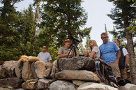 turisté v parku Grand Teton