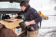 Odchycený ibis skalní