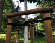 Úvaz nově vysazených stromů ve STromovce v Praze