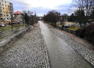 řeka Klabava v Rokycanech