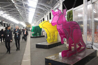 Prostory výstaviště v Le Bourget na předměstí Paříže