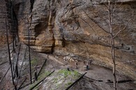 Okrový převis v Pravčickém dole