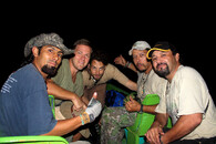 Natáčení filmu Dotek modrého krokodýla