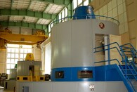 Modrá a žlutá turbína