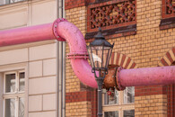 Nápadné potrubí v Berlíně