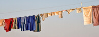 Pověšené prádlo