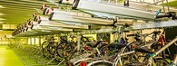 cyklostojany na vídeňském hlavním nádraží