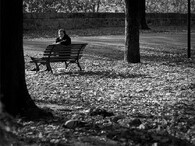 Stařenka a lavička