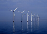 Větrná farma na moři