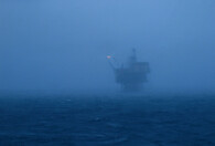 Vrtná plošina v Severním moři