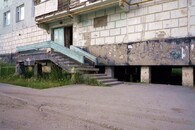 Dům v Jakutsku postavený na permafrostu