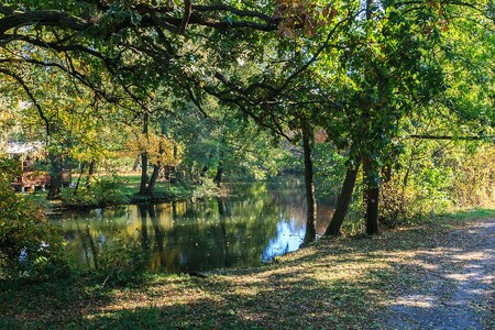 Slepé rameno Orlice měří téměř půl kilometru.