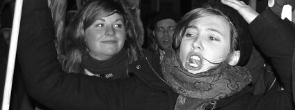 Demonstrace na summitu v Kodani, prosinec 2009. Foto: Jan Skalík