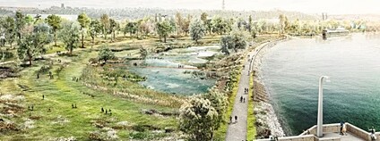 Vizualizace vítězného návrhu nové podoby Rohanského ostrova. Foto: Hl. m. Praha