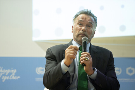 Herec a bývalý kalifornský guvernér Arnold Schwarzenegger dnes označil amerického prezidenta Donalda Trumpa za "mešuge".