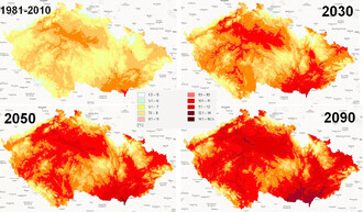 Průměrná roční teplota vzduchu. Predikce vývoje.